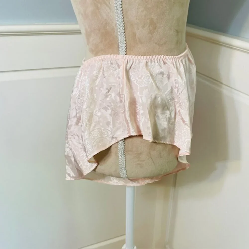 Victoria's Secret Gold Label Vintage Satin Jacquard Lace Pajama Set Med - Picture 9 of 11